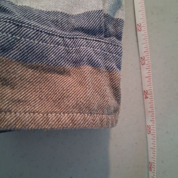 J. Crew Brushed Midweight Cotton Stripe Shirt H4831 Size L - Picture 14 of 16